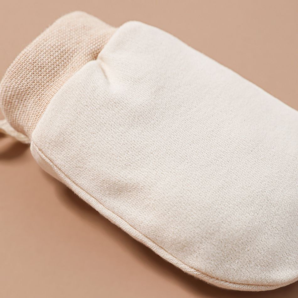 100% algodão luva anti-riscos respirável para bebé Branco