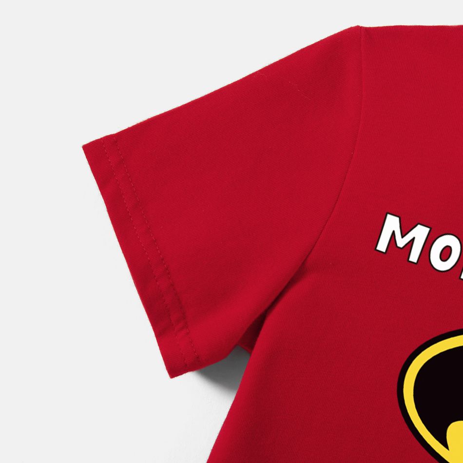Justice League Toddler Boy/Girl Super Heroes Logo Mother's Day Cotton Tee Red big image 4