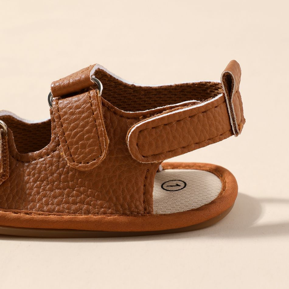 Baby / Toddler Textural Open Toe Sandals Prewalker Shoes Brown big image 6