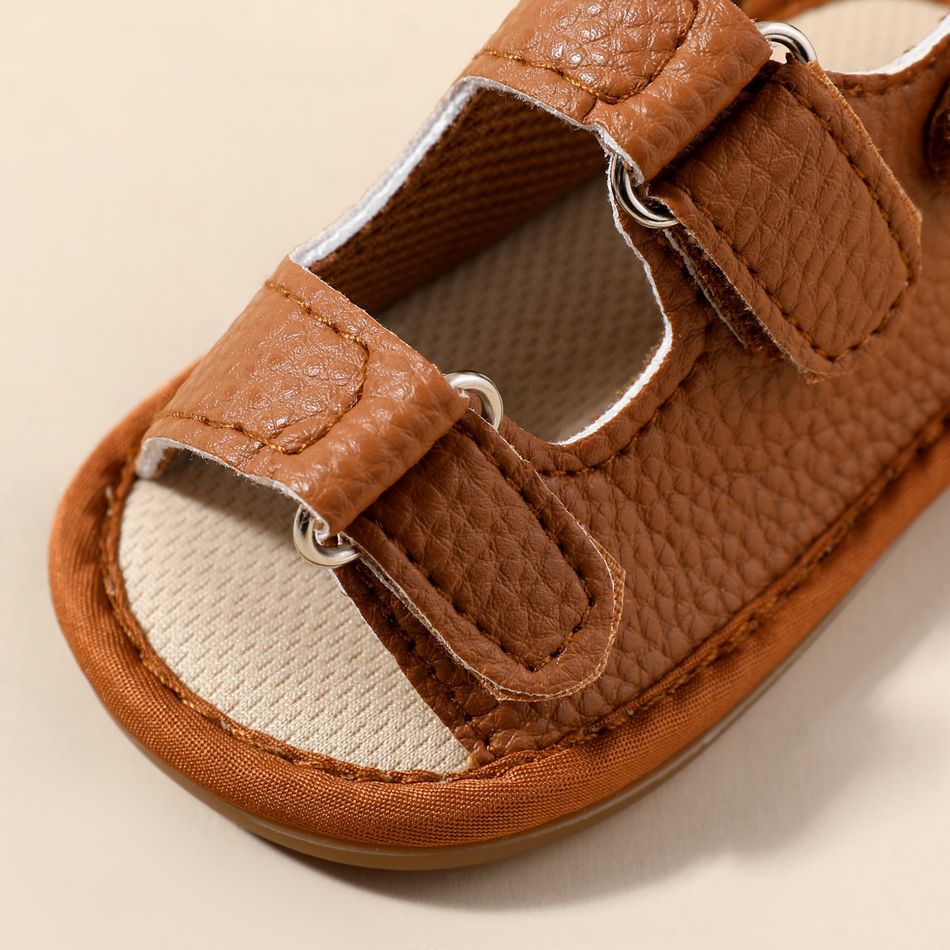 Baby / Toddler Textural Open Toe Sandals Prewalker Shoes Brown big image 5