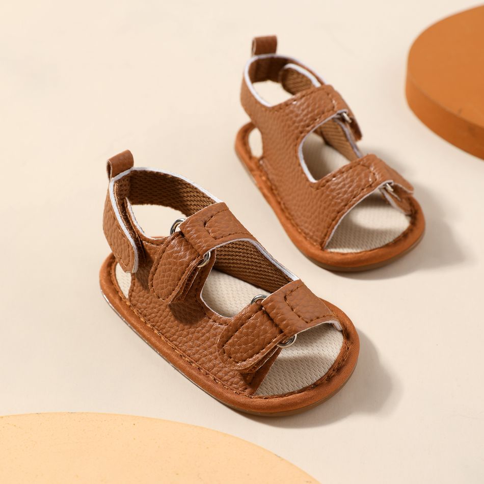 Baby / Toddler Textural Open Toe Sandals Prewalker Shoes Brown big image 4