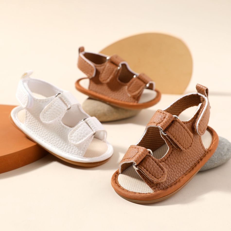 Baby / Toddler Textural Open Toe Sandals Prewalker Shoes Brown big image 2