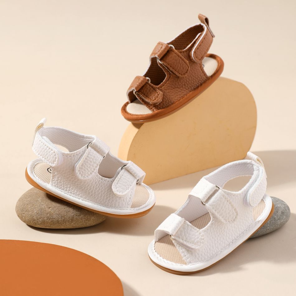 Baby / Toddler Textural Open Toe Sandals Prewalker Shoes Brown big image 3