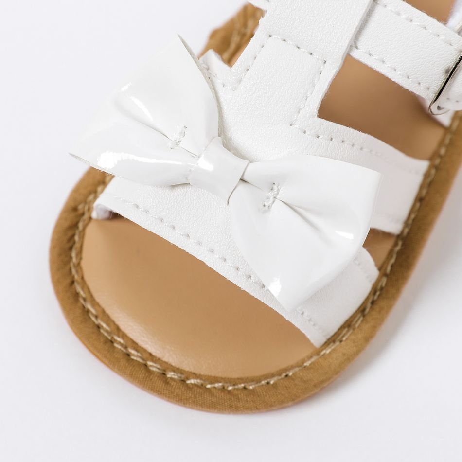 Baby / Toddler Bowknot Decor White Sandals Prewalker Shoes White big image 3