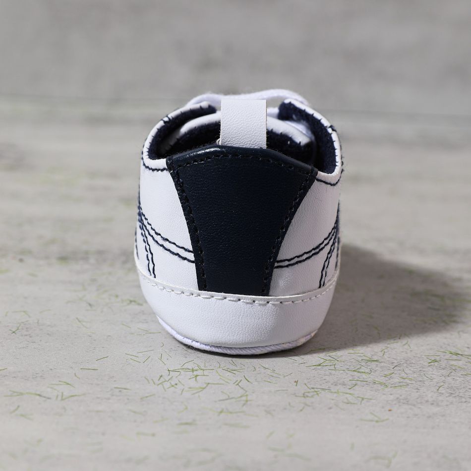 Baby / Toddler Topstitching Design White Prewalker Shoes White big image 5