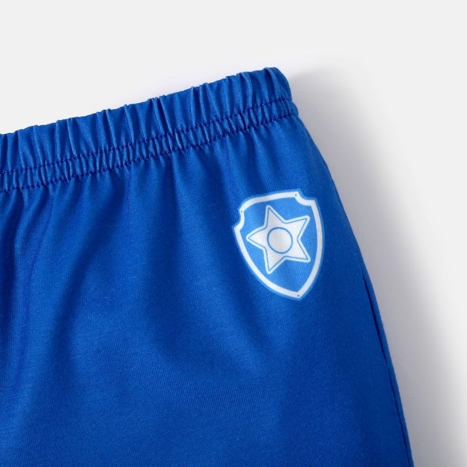 PAW Patrol 2pcs Little Boy/Girl Short-sleeve Graphic Romper and Shorts Set Blue big image 6