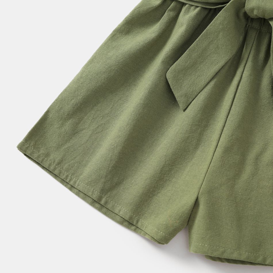 Sem mangas Macacão Mãe e eu Exército Verde big image 5