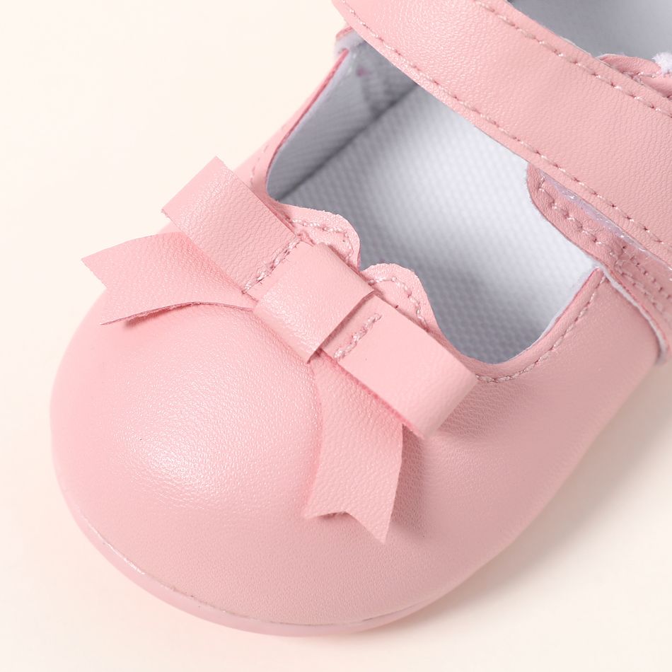 Baby / Toddler Bow Decor Pink Prewalker Shoes Pink big image 3
