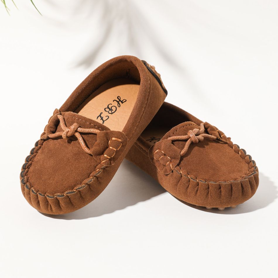 Toddler Stitch Detail Slip-on Loafers Brown