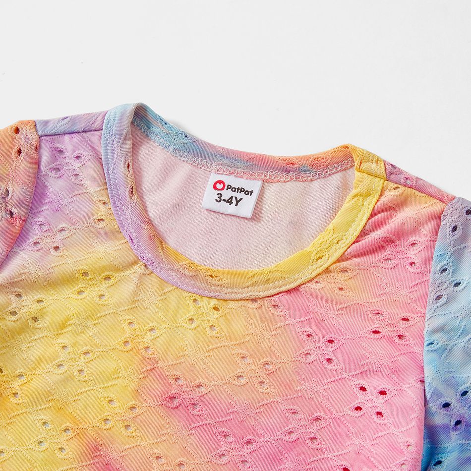 Look de família Manga curta Conjuntos de roupa para a família Conjuntos colorblock big image 6