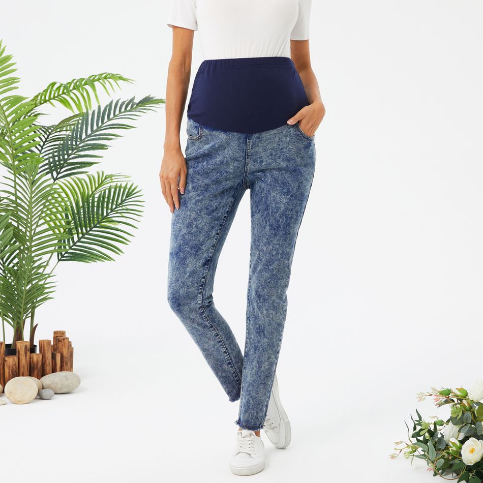 Maternity Blue Skinny Jeans Light Blue