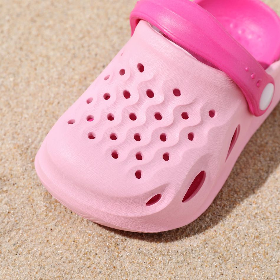 sapatos de praia para criança / criança com buraco rosa Rosa big image 3
