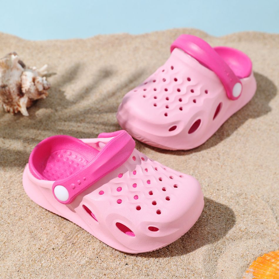 Toddler / Kid Pink Hole Shoes Beach Shoes Pink big image 1