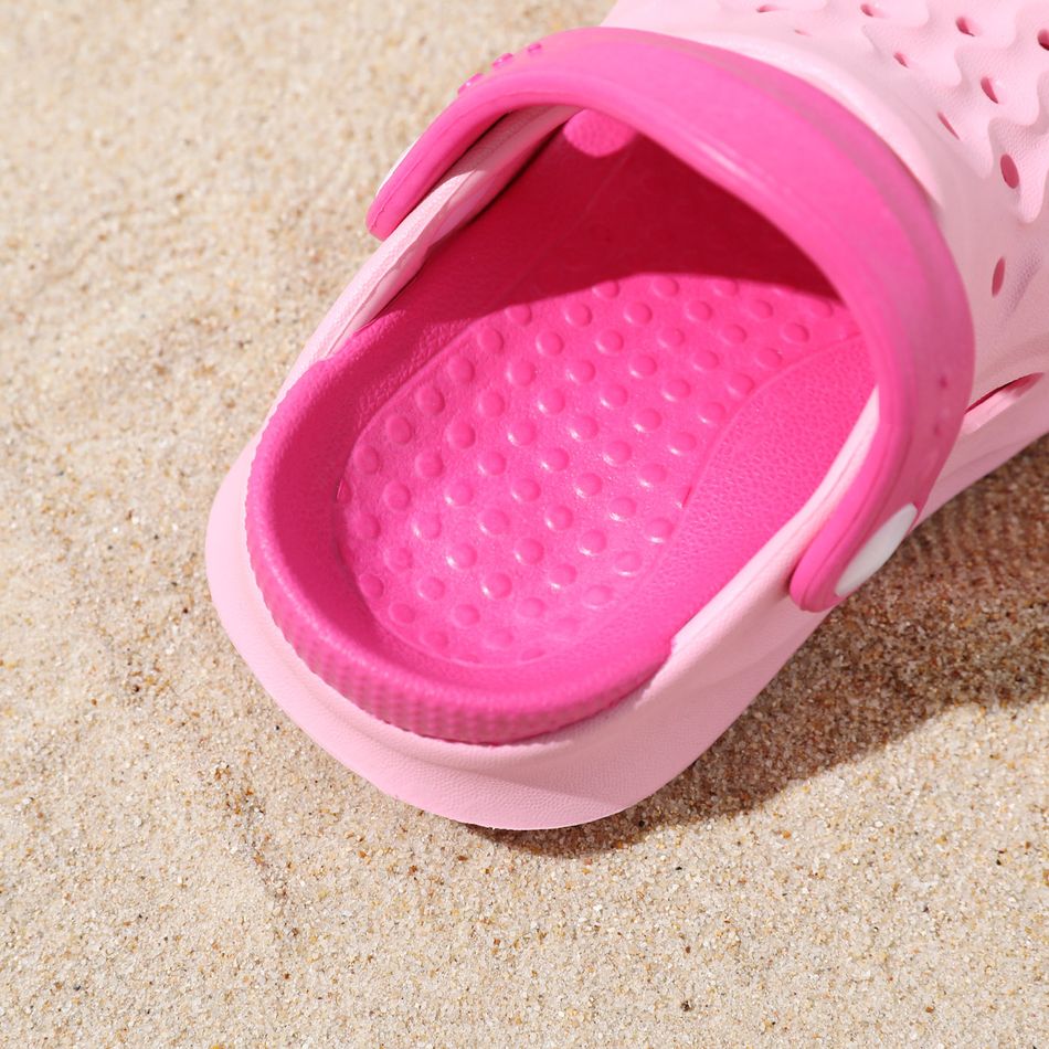 sapatos de praia para criança / criança com buraco rosa Rosa