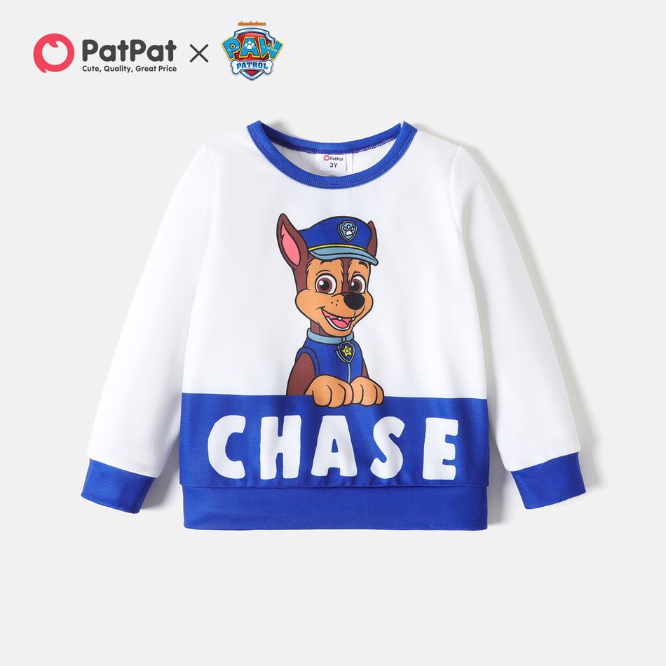 PAW Patrol Toddler Boy/Girl Letter Print Colorblock Pullover Sweatshirt Blue