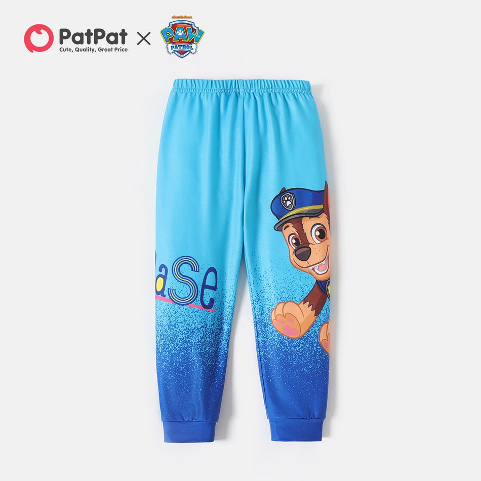 PAW Patrol Toddler Girl/Boy Letter Print Hoodie Sweatshirt/ Elasticized Pants Sky Blue big image 1