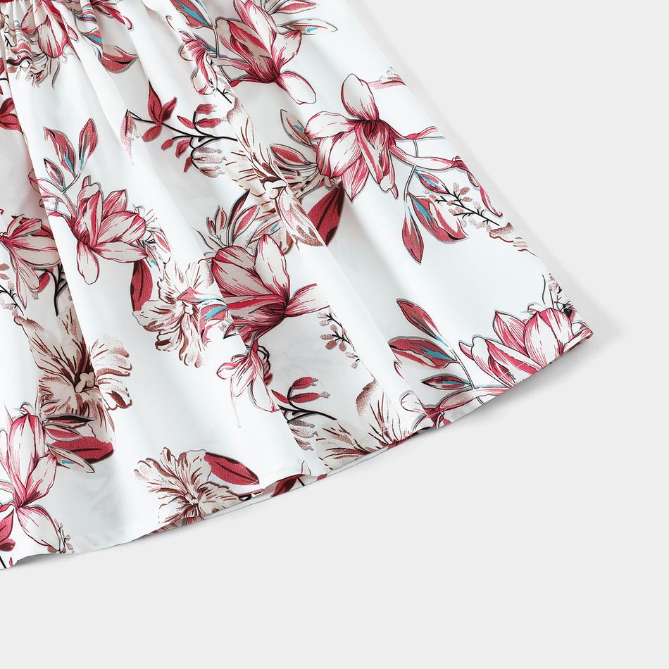 Look de família Tira para pendurar Conjuntos de roupa para a família Tops vinho vermelho big image 5