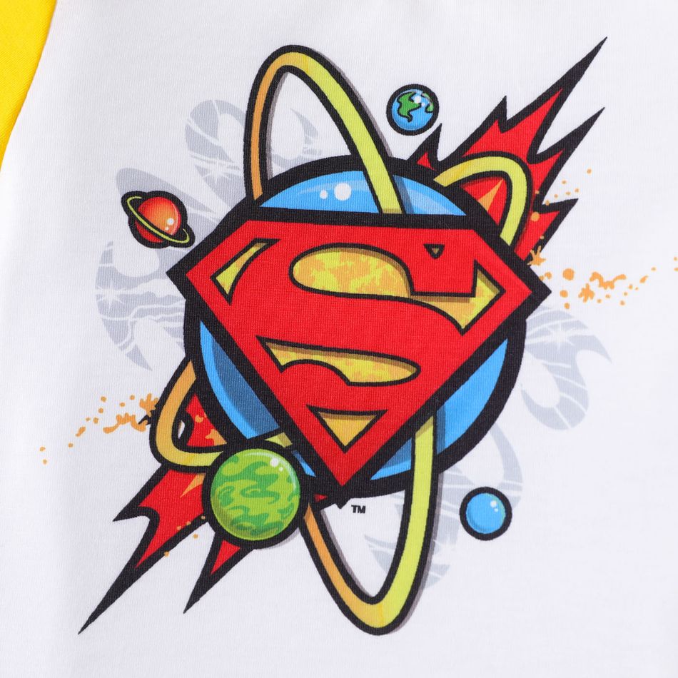 Superman 3 pezzi Neonato Ragazzo Sportivo Manica corta Maglietta Giallo big image 5