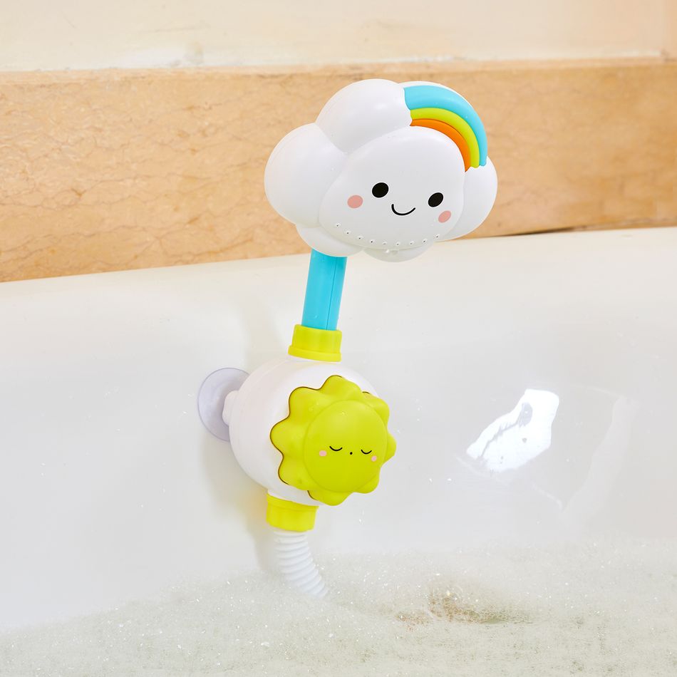 Brinquedos de banho jogo de água do bebê modelo de nuvem torneira chuveiro spray de água brinquedo brinquedos de água para crianças presente para crianças Multicolorido big image 9