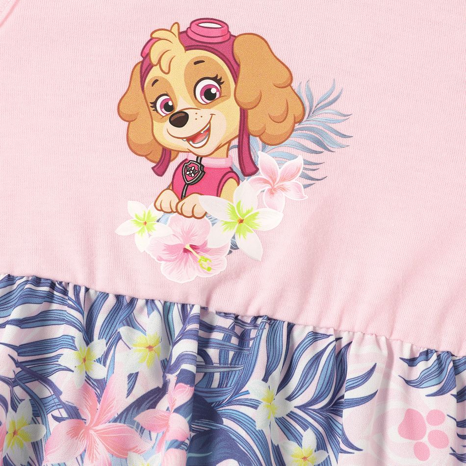 PAW Patrol Mommy and Me Pink and Floral Print Splice Tank Dress Pink big image 6