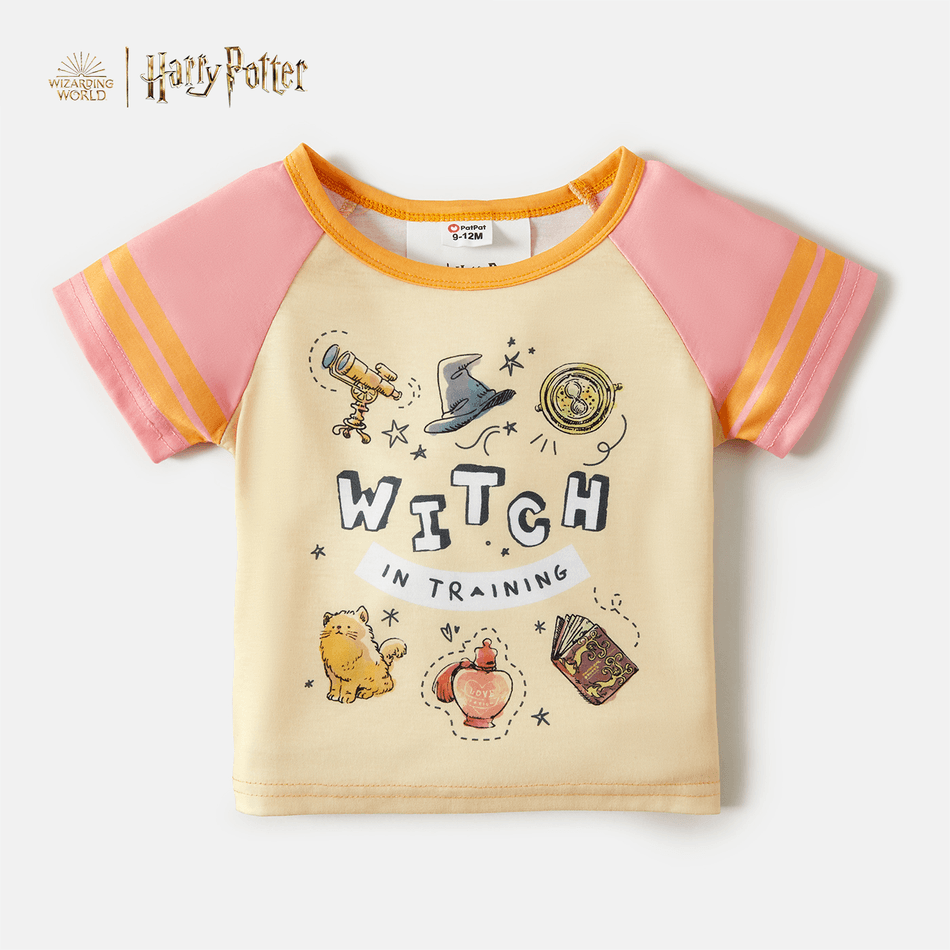Harry Potter Baby Boy/Girl Graphic Raglan-sleeve T-shirt Khaki