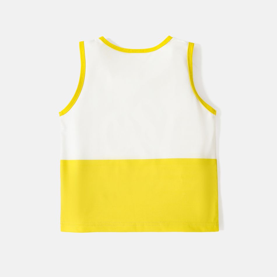 Patrulha Pata 1 unidade Criança Unissexo Casual Cão T-shirt sem mangas Amarelo big image 3