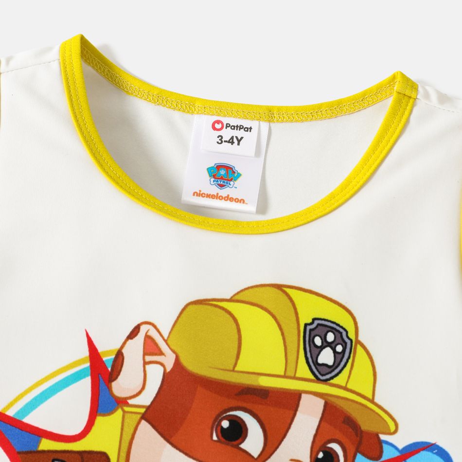 Patrulha Pata 1 unidade Criança Unissexo Casual Cão T-shirt sem mangas Amarelo big image 4