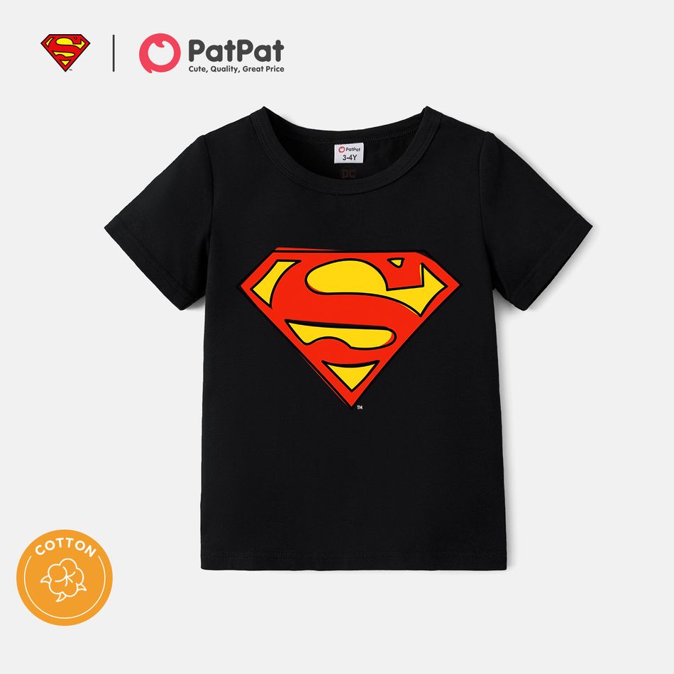 Justice League Toddler Boy Casual Short-sleeve Cotton Tee Black