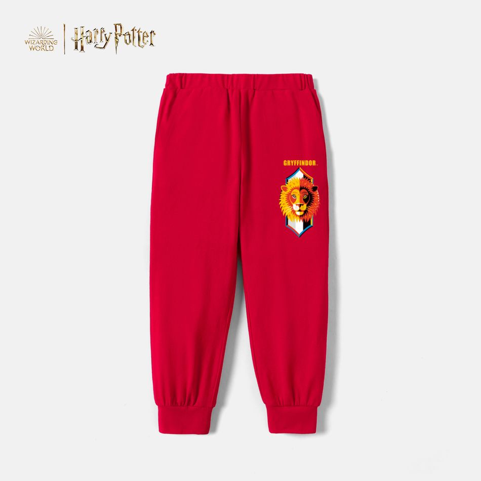 Harry Potter Toddler Boy/Girl 100% Cotton Letter Lion Print Red Pants Red