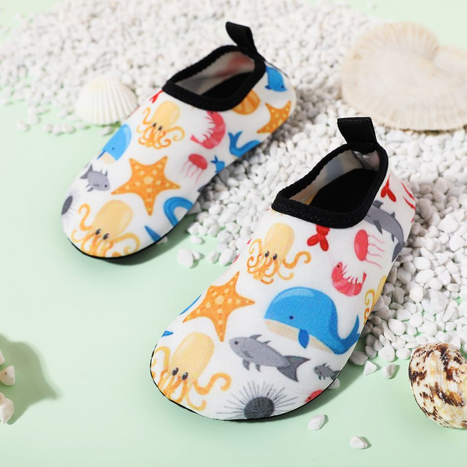 Toddler / Kid Animal Pattern Lightweight Slip On Water Shoes Pink big image 1