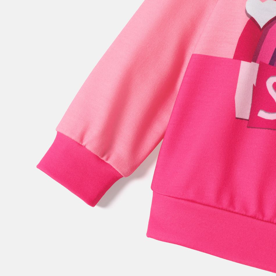 PAW Patrol Toddler Girl/Boy Puppy Colorblock Pullover Sweatshirt Pink big image 5