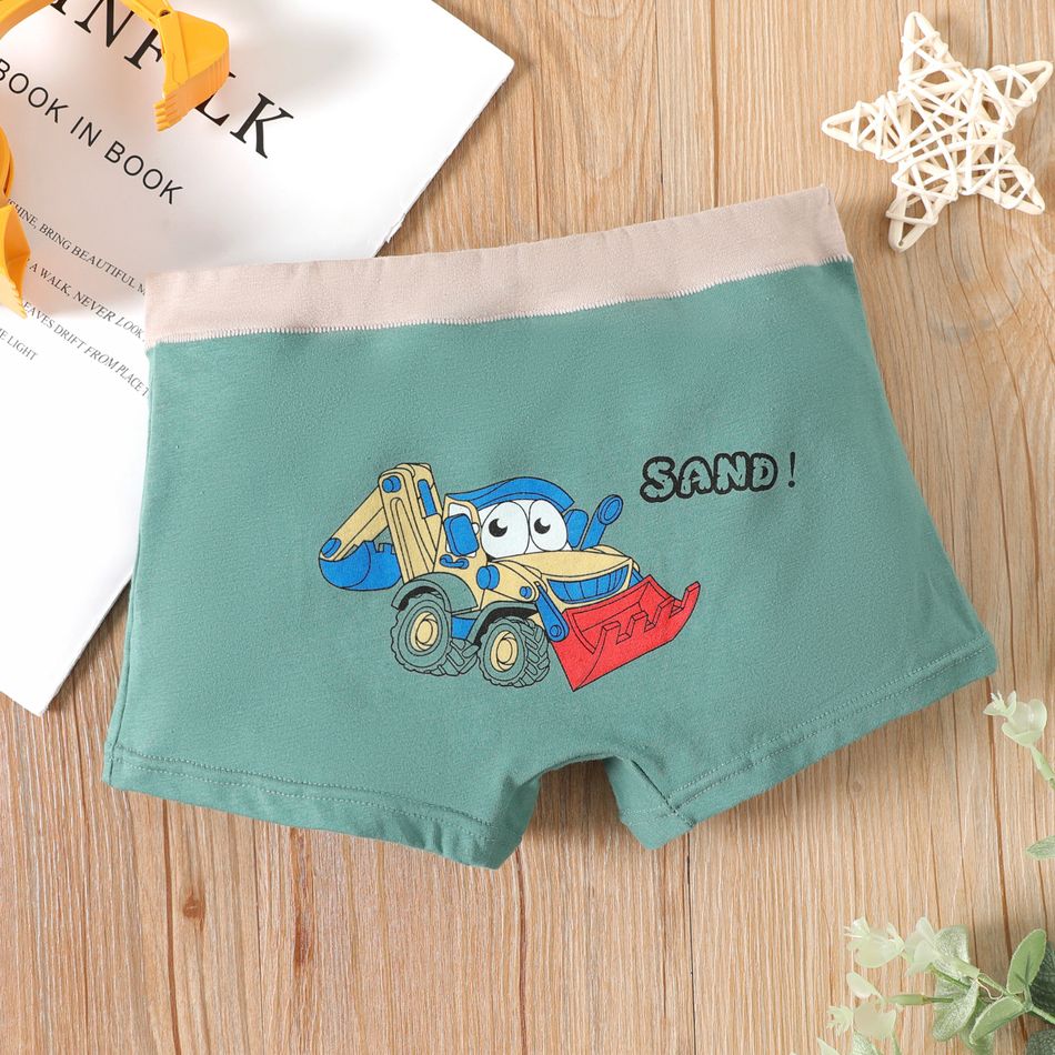 4-Pack Kid Boy Vehicle/Animal Print Boxer Briefs Underwear Multi-color big image 8