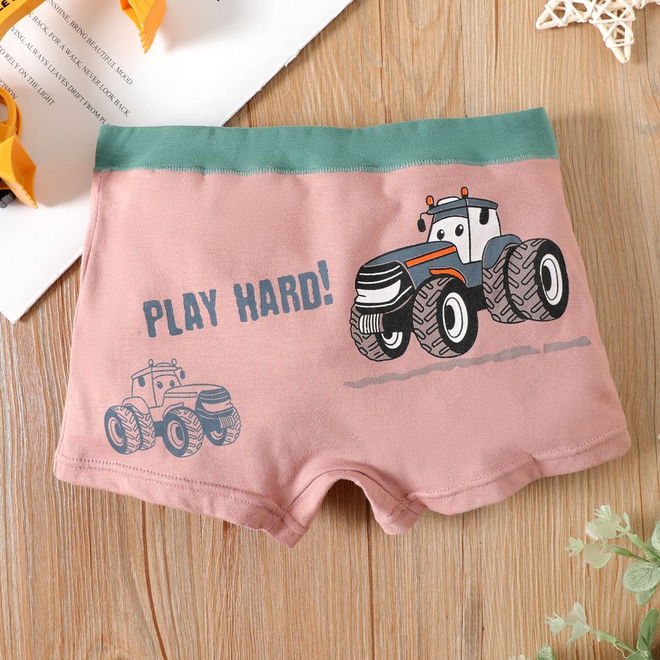 4-Pack Kid Boy Vehicle/Animal Print Boxer Briefs Underwear Multi-color big image 13