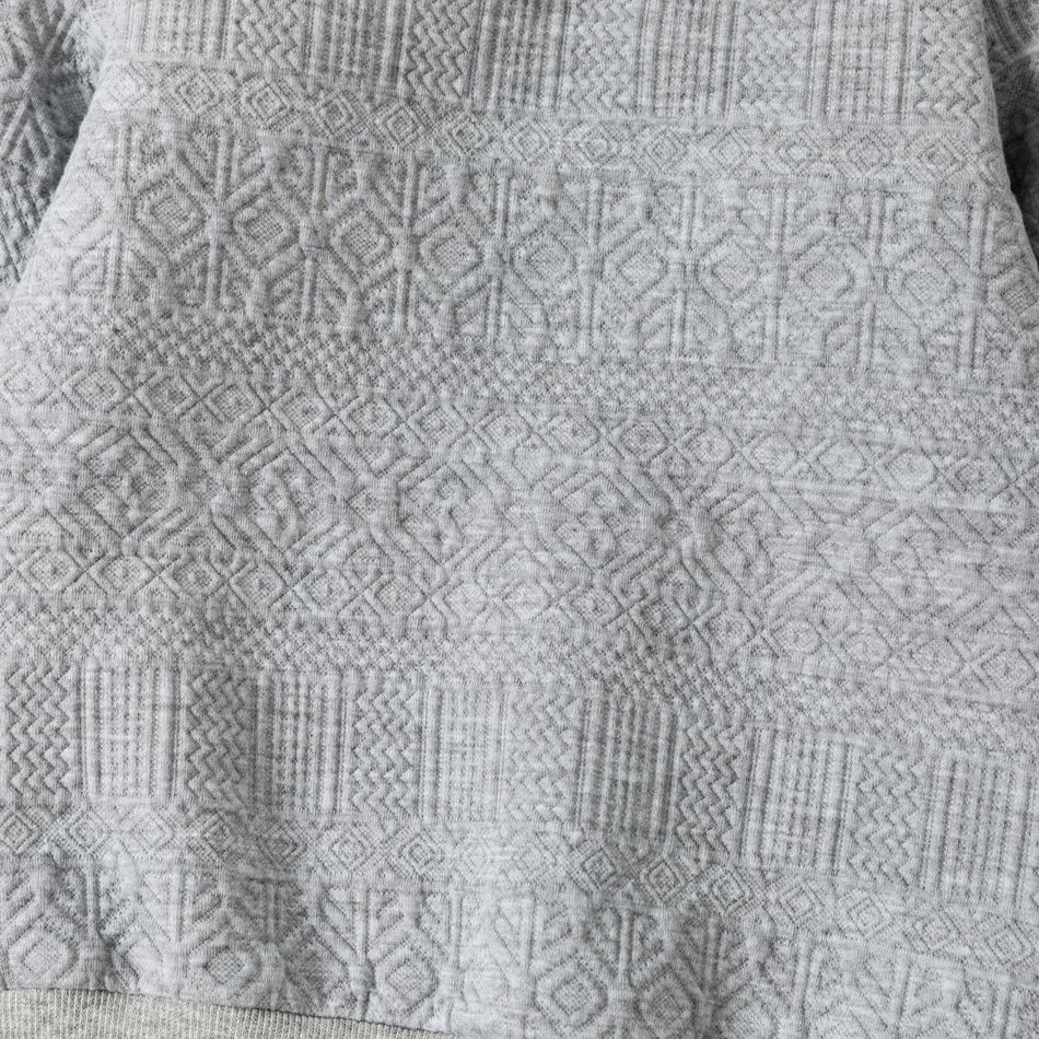 1 unidade Criança Homem Básico Sweatshirt cinzento big image 5
