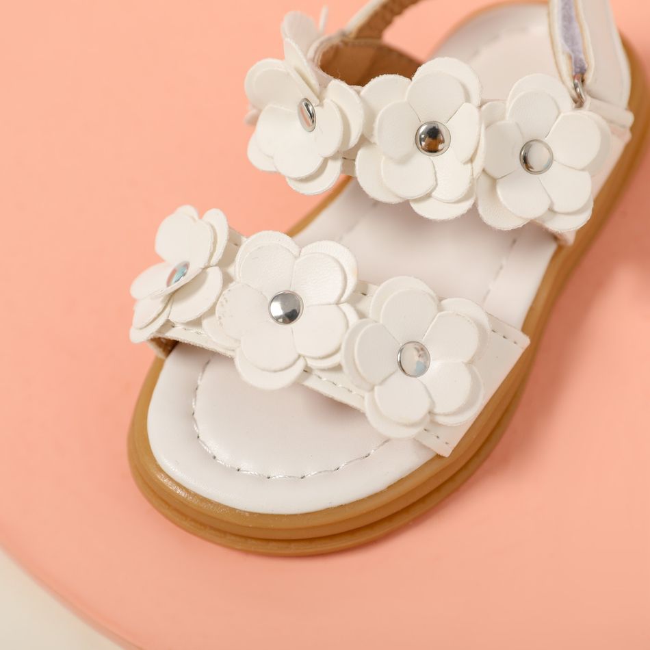 Toddler / Kid Flower Decor White Sandals White