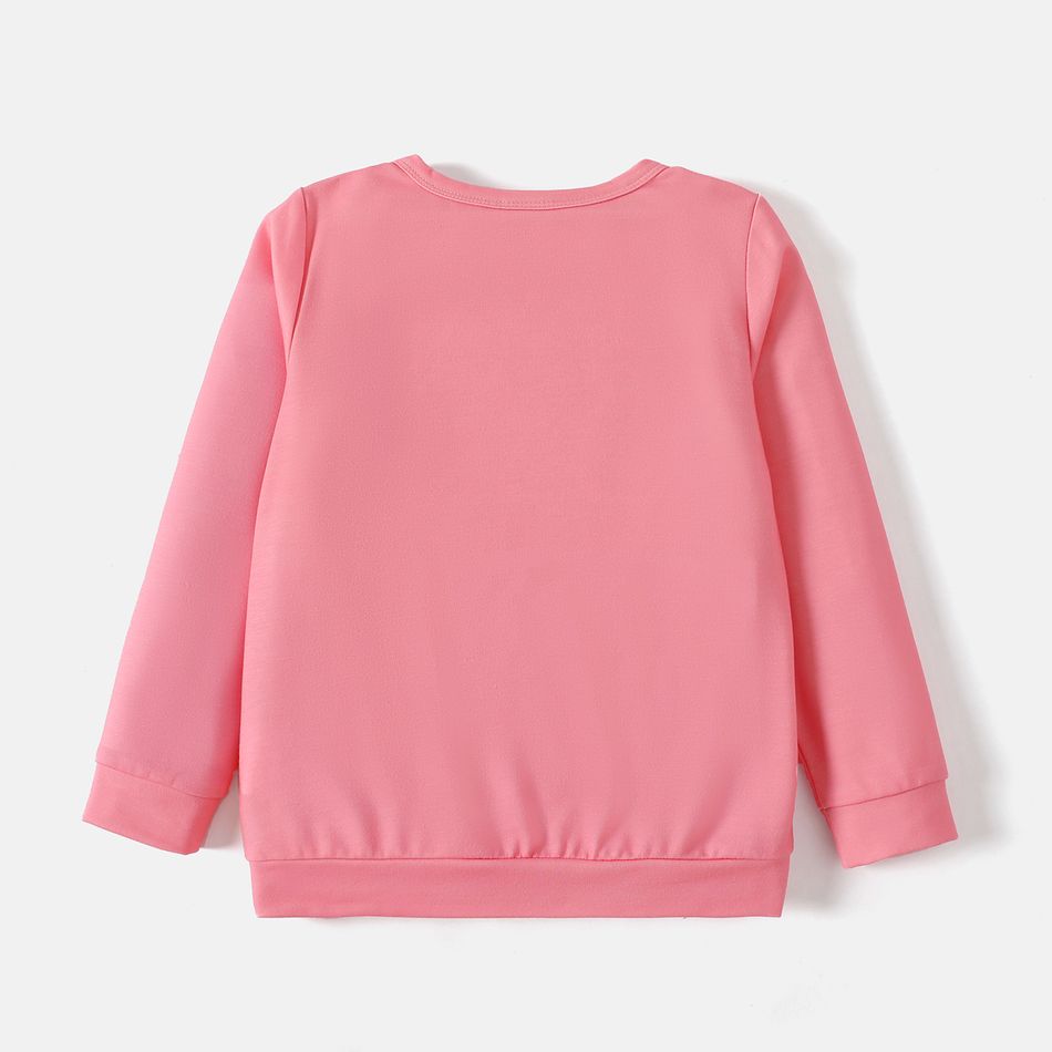 Looney Tunes Kid Girl Characters Print Pullover Sweatshirt Pink big image 3