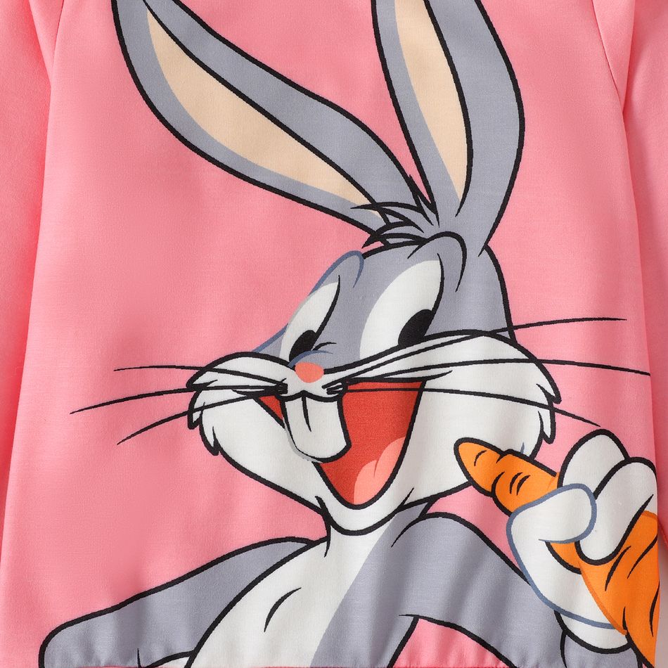 Looney Tunes Enfants Fille Motifs animaux Pull Sweat-shirt Rose big image 5