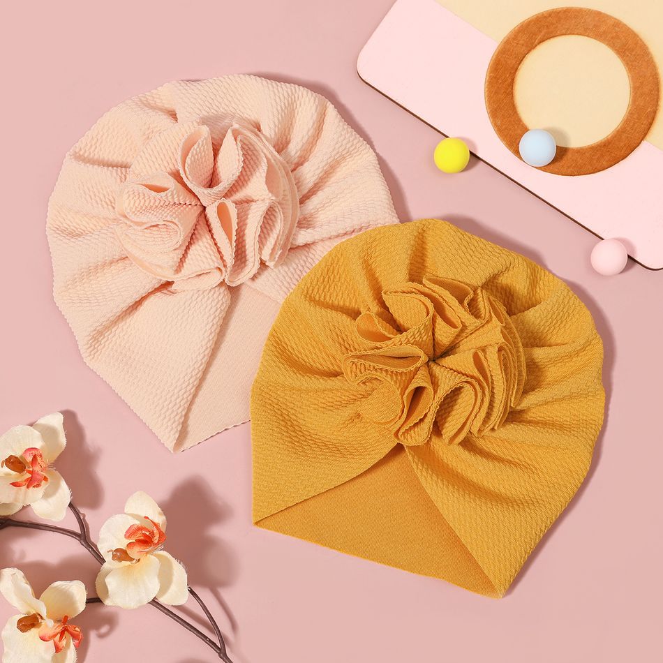 2-pack Baby Floral Decor Turban Hat Ginger