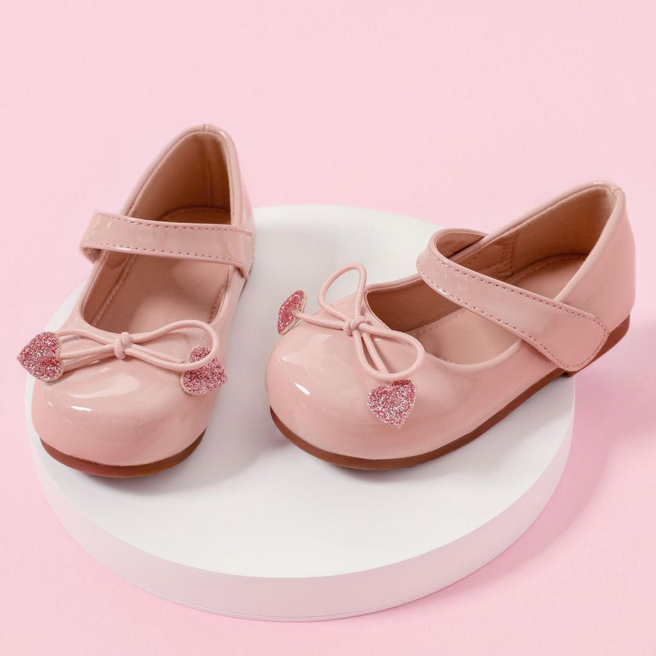 Toddler / Kid Bow Decor Flats Mary Jane Shoes Pink big image 2
