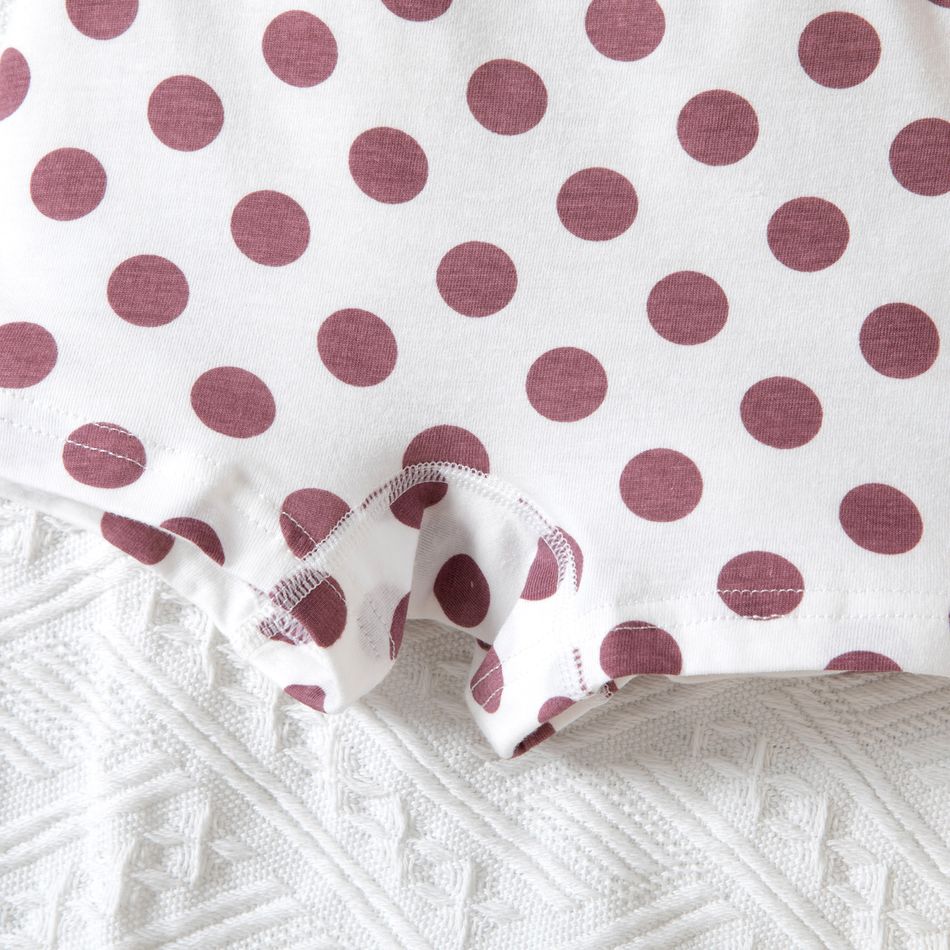 Toddler Girl Polka dots/Plaid/Heart Print/Cartoon Print Boxer Briefs Underwear White big image 3