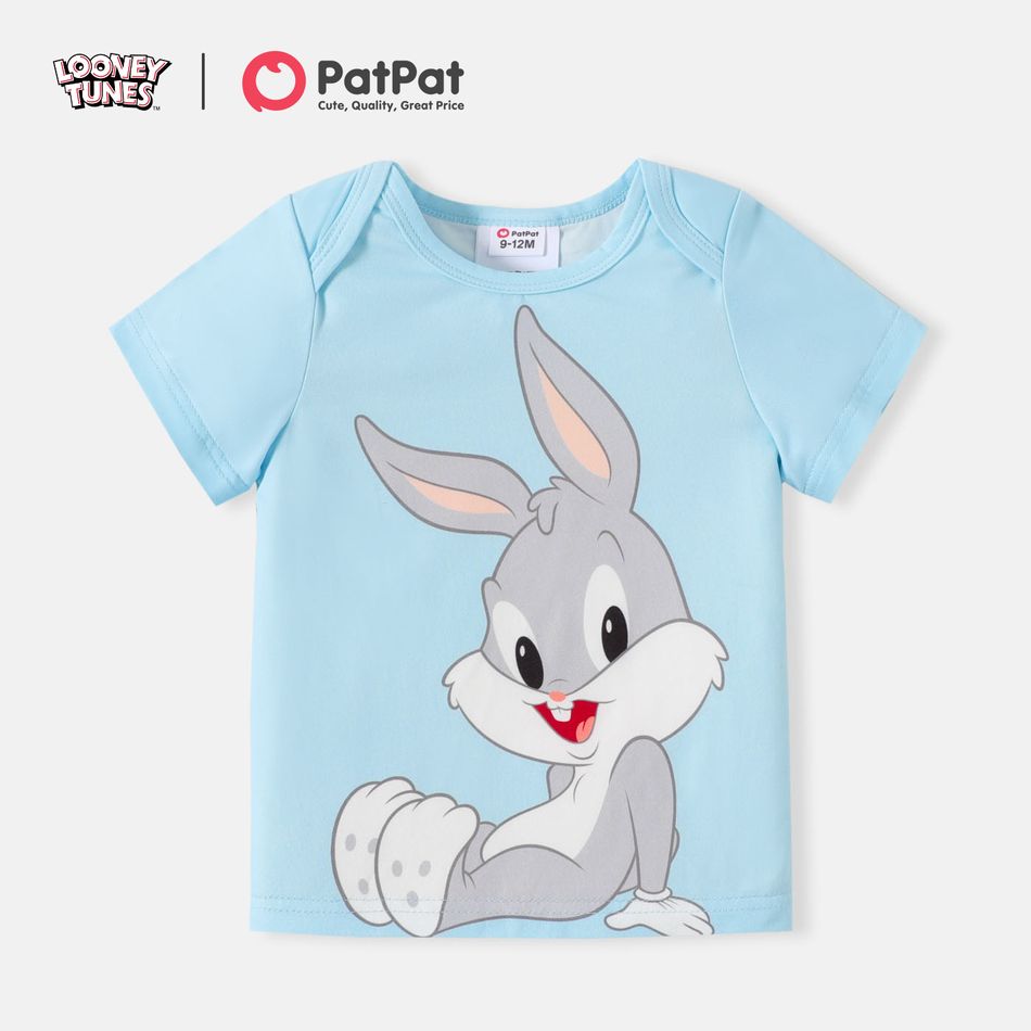 Looney Tunes Baby Girl/Boy Bunny and Tweety Short-sleeve Tee Light Blue
