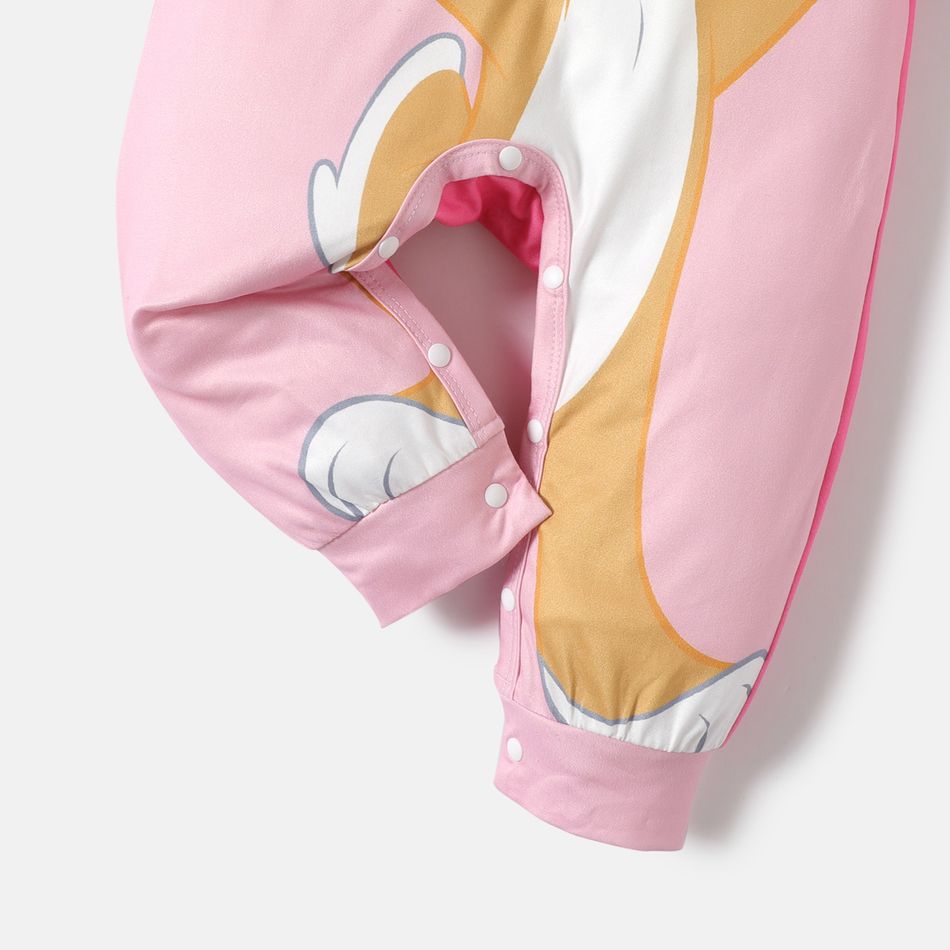 Looney Tunes Baby Girl/Boy Bunny Tweety Graphic Jumpsuit Light Pink big image 5