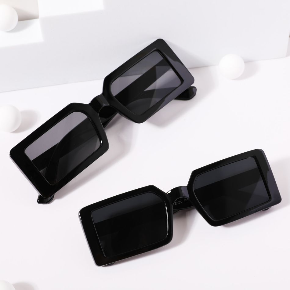 Rectangle Small Frame Decorative Glasses for Mom / Dad and Me Black