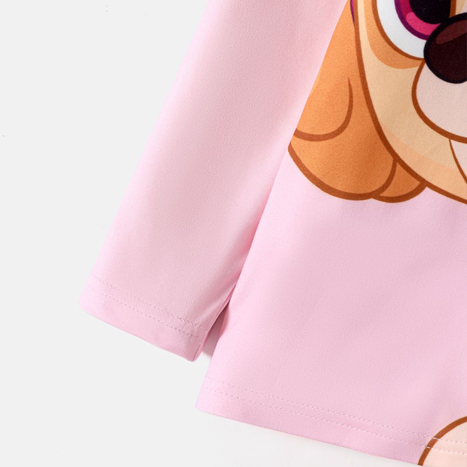 Patrulha Canina Criança Unissexo Casual Cão conjuntos de camisetas Rosa Claro big image 4