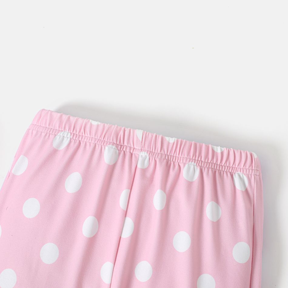 PAW Patrol 2pcs Toddler Girl/Boy Long-sleeve Tee and Polka dots/Stripe Pants Set Light Pink