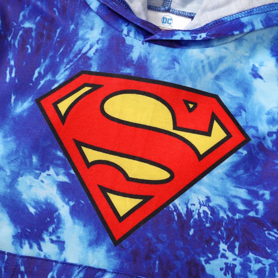 Justice League Kinder Jungen Mit Kapuze Batikmuster Mit Kapuze Sweatshirts blau big image 3