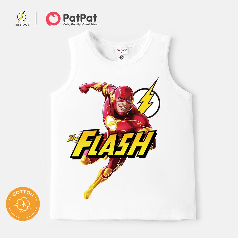 Justice League Super Heroes Cotton Tank Top White