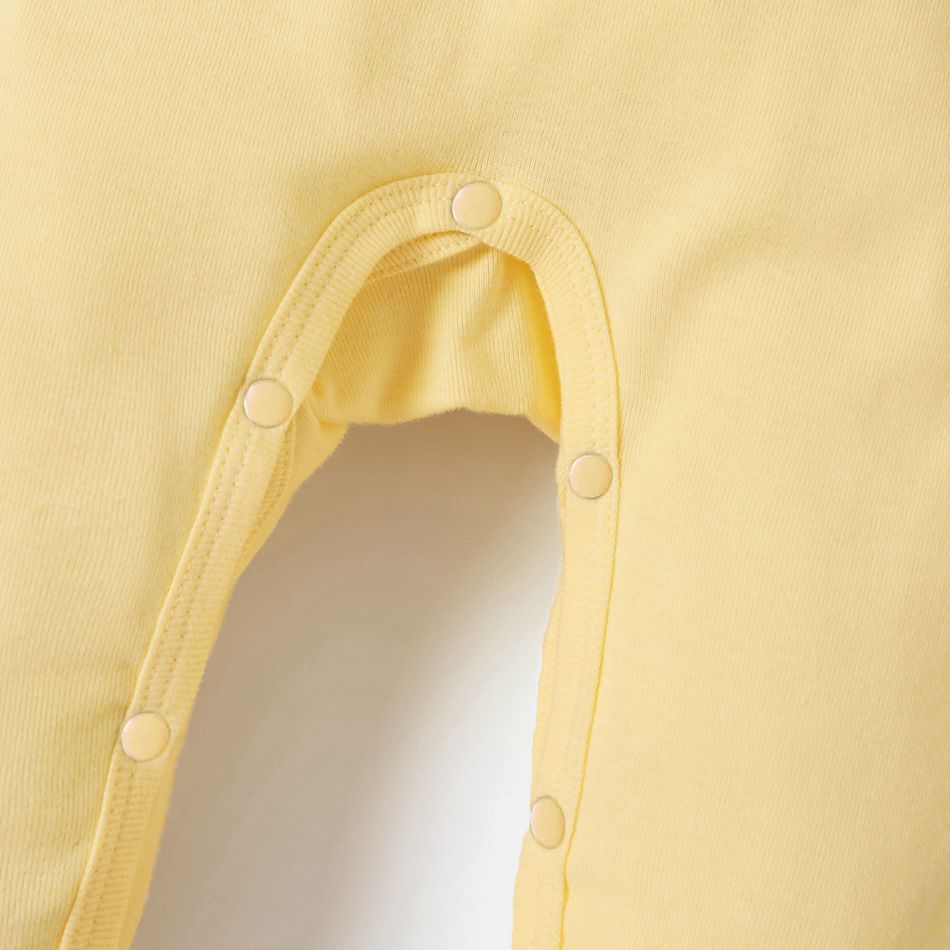 Harry Potter Baby Boy/Girl 95% Cotton Long-sleeve Owl Print Jumpsuit Pale Yellow big image 6