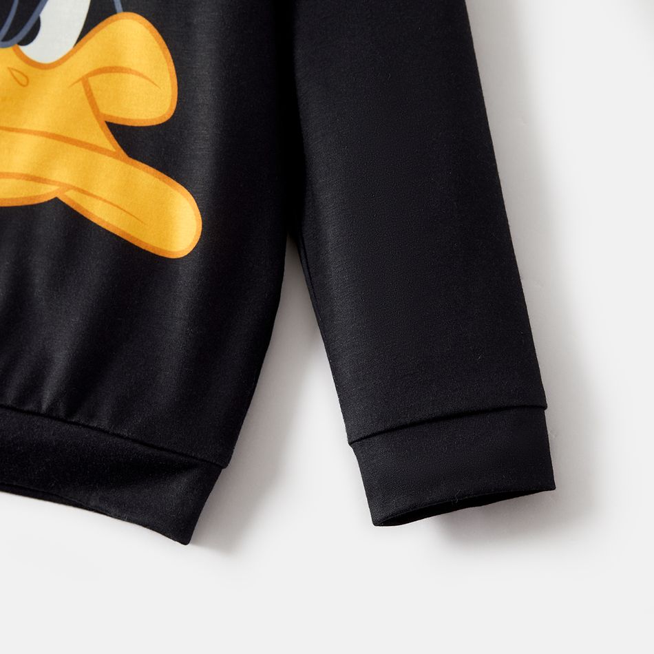 Looney Tunes Kid Boy Characters Print Pullover Sweatshirt Black big image 4