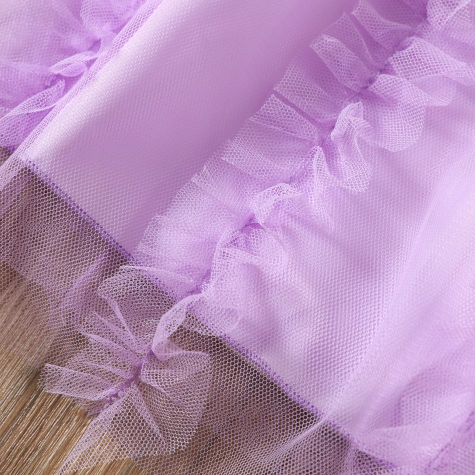 Kid Girl 100% Cotton Lace Tulle Splice Bowknot Design Sleeveless Princess Party Dress White